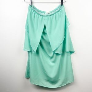 Everly Mint Green Strapless Dress, S